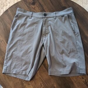 Travis Mathew Gray Flat Front Shorts Modern Lightweight